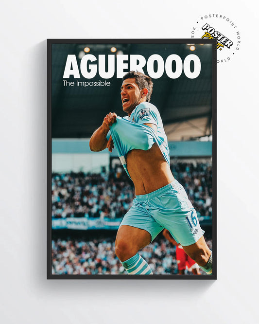Kun Agüero Poster Print
