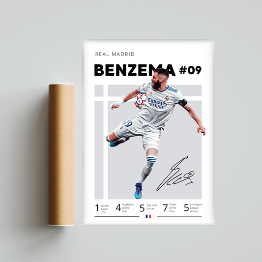 Karim Benzema Poster Print