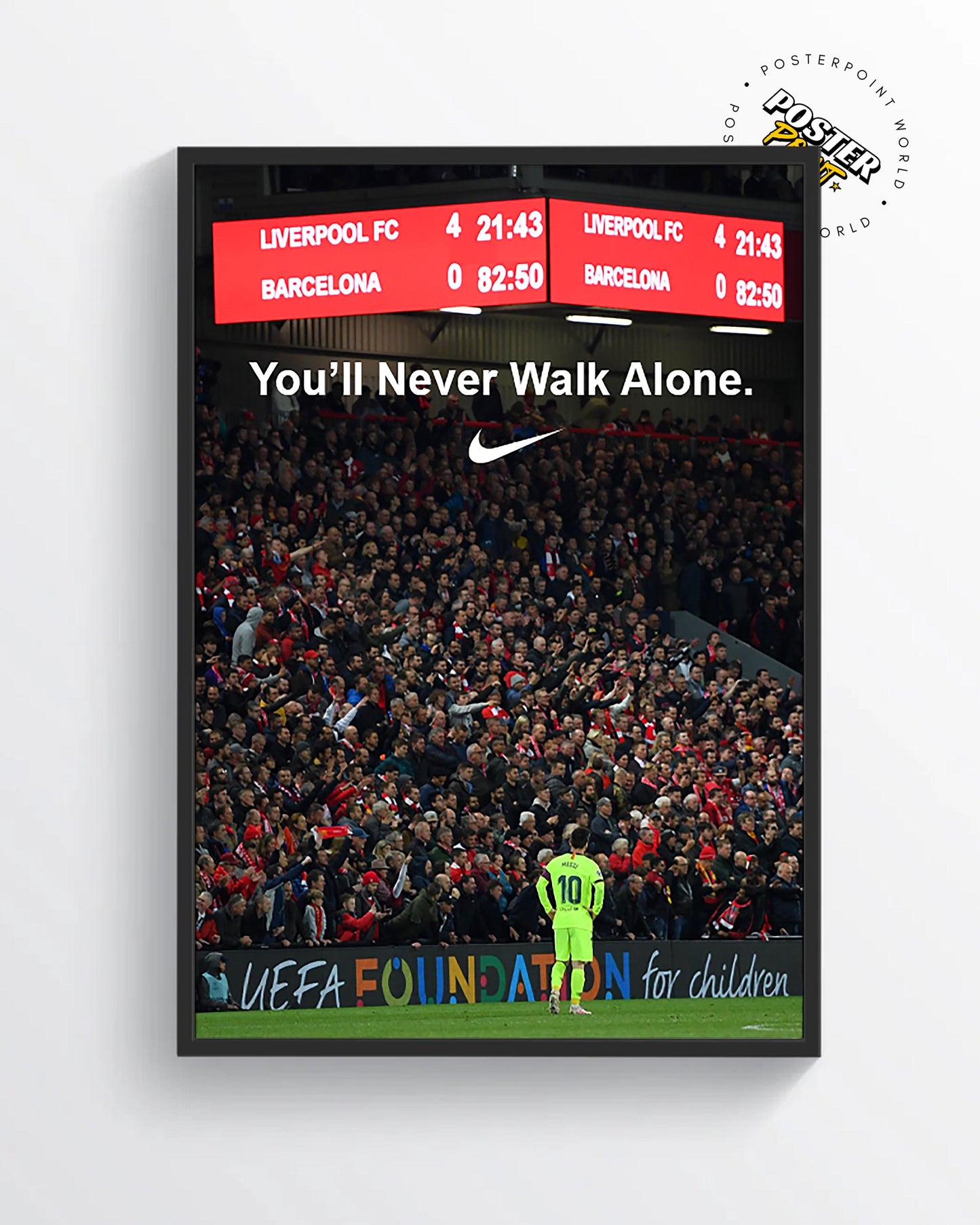 Affiche imprimée d'Anfield