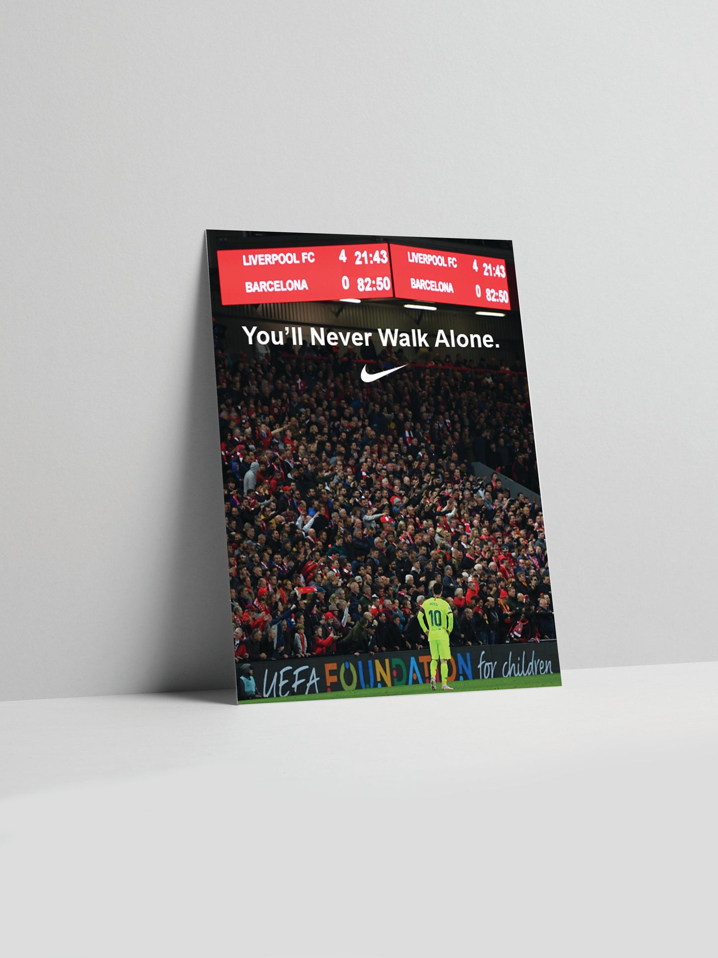 Affiche imprimée d'Anfield
