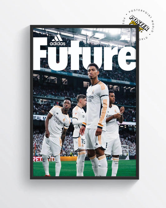 Jude Bellingham, Vinicius Junior, Valverde, and Rodrygo Poster Print