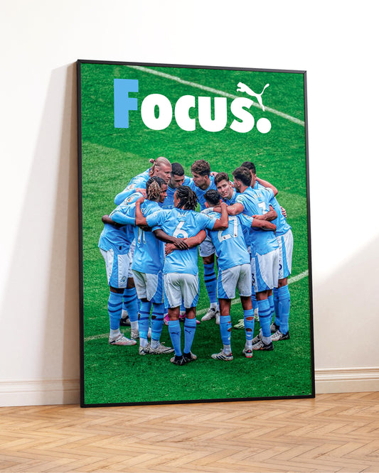 Man City Poster Print