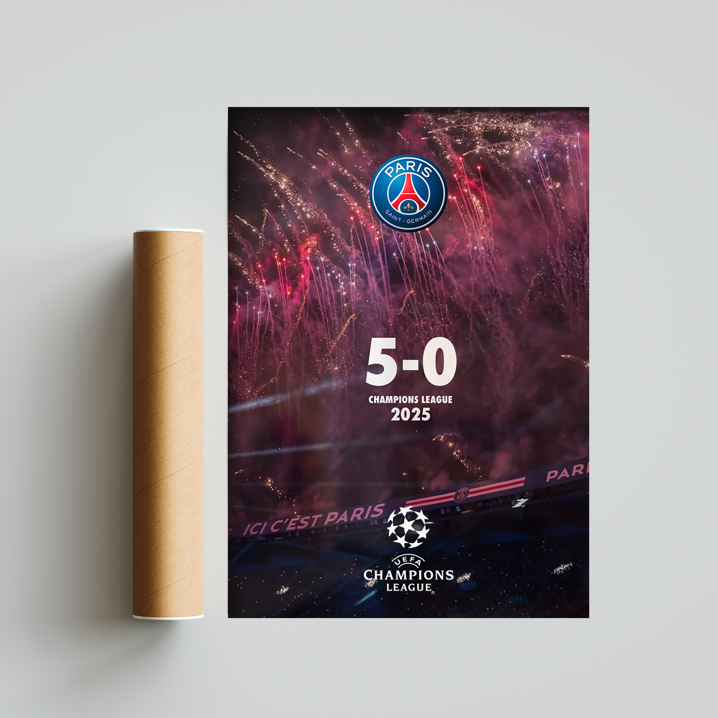 PSG Champions League 24/25 Final Poster Print