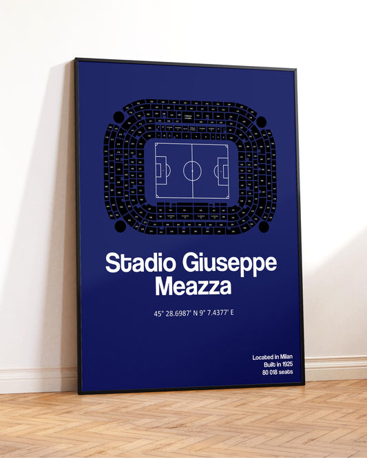 Inter Milan San Siro Stadium Poster Print