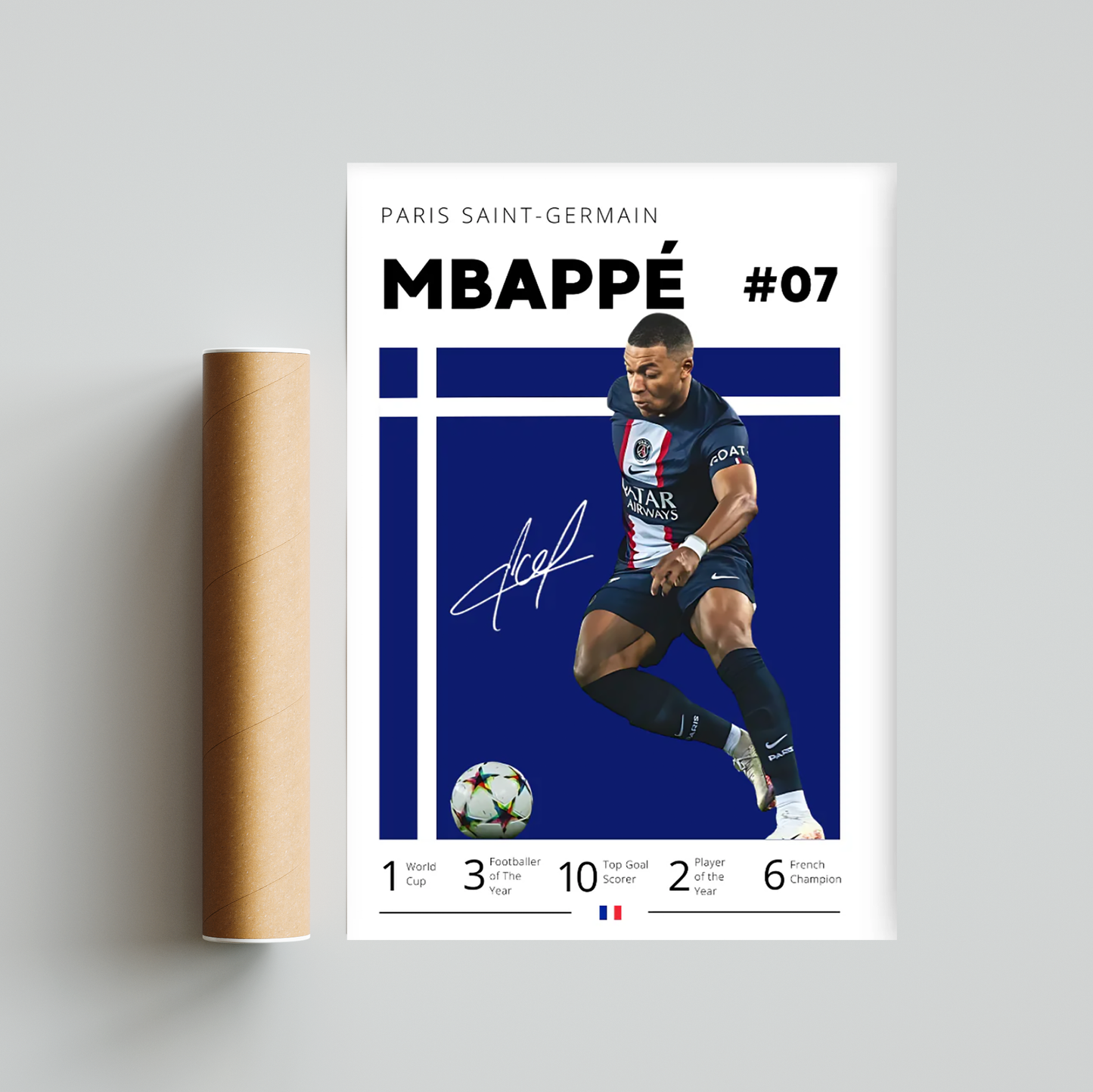 Kylian Mbappe Poster Print