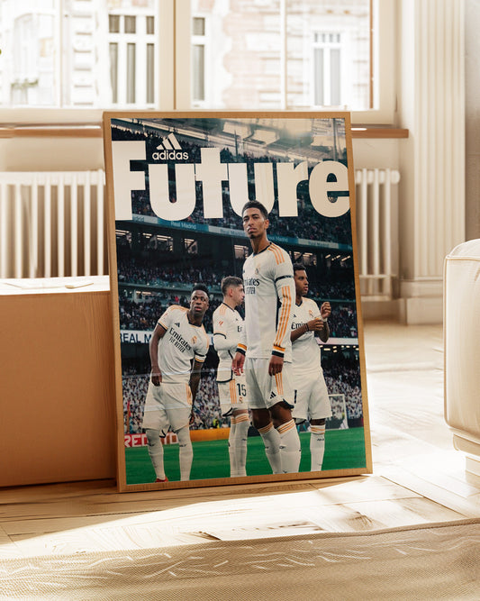 Jude Bellingham, Vinicius Junior, Valverde, and Rodrygo Poster Print