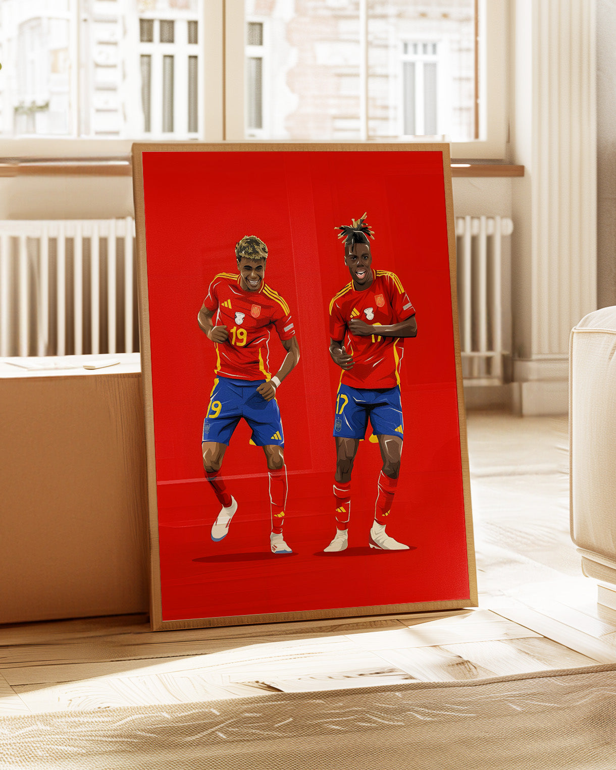 Stampa poster Lamine Yamal X Nico Williams 