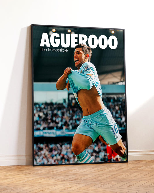 Kun Agüero Poster Print