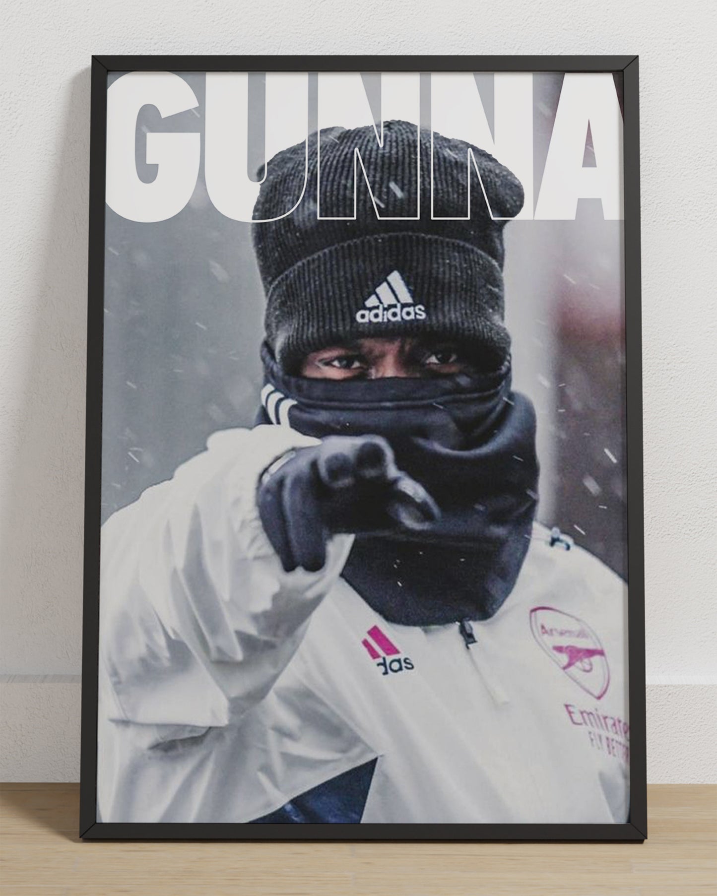 Affiche secrète du joueur d'Arsenal