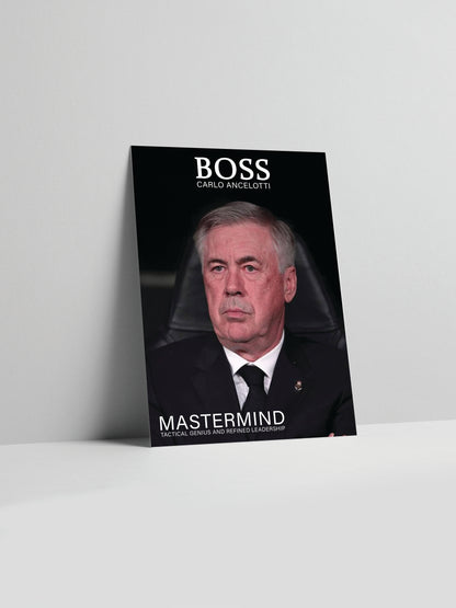 Affiche imprimée de Carlo Ancelotti