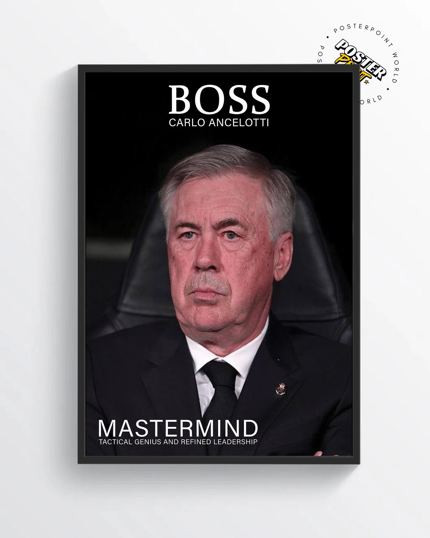 Affiche imprimée de Carlo Ancelotti