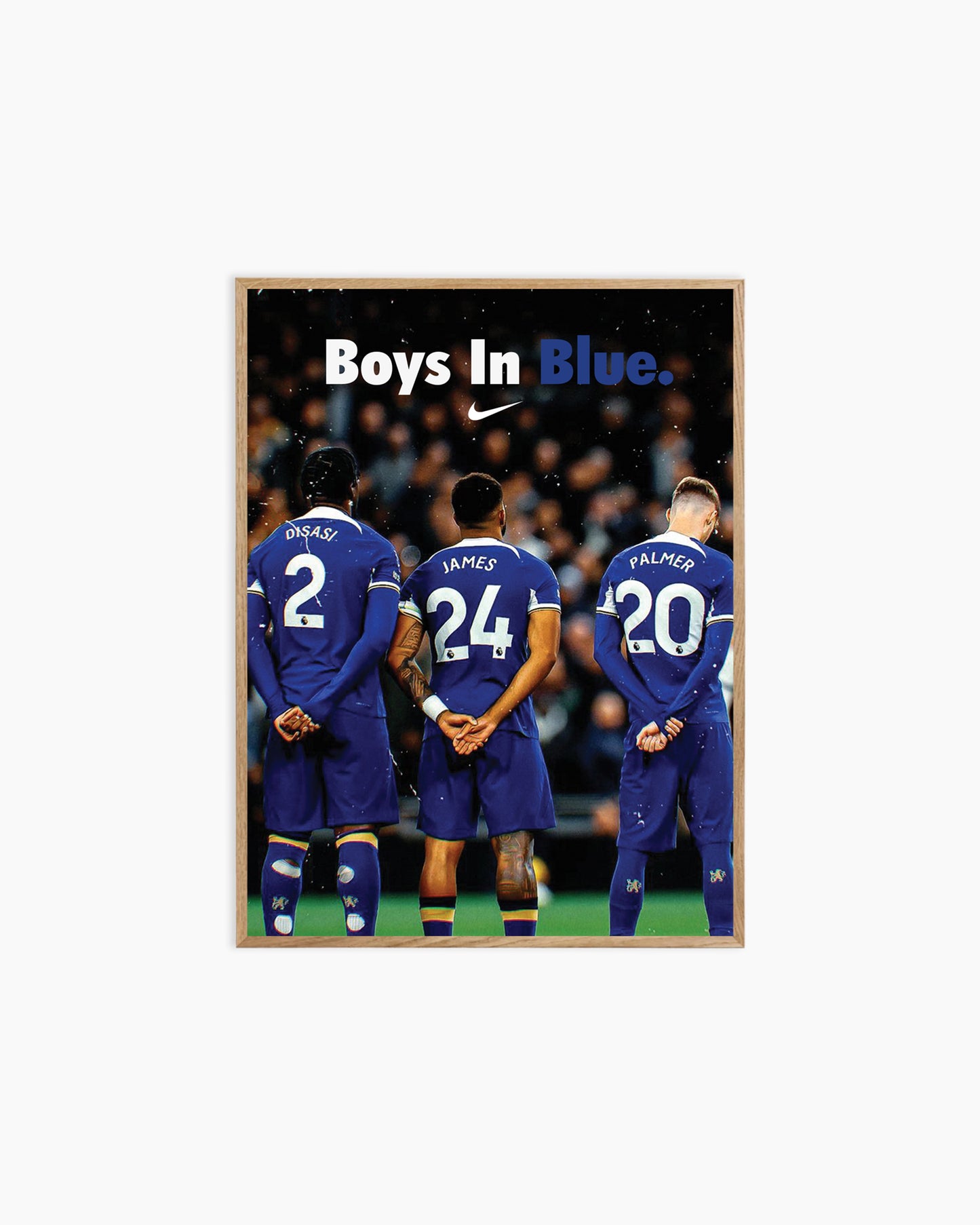 Axel Disasi, Reece James and Coler Palmer Poster Print
