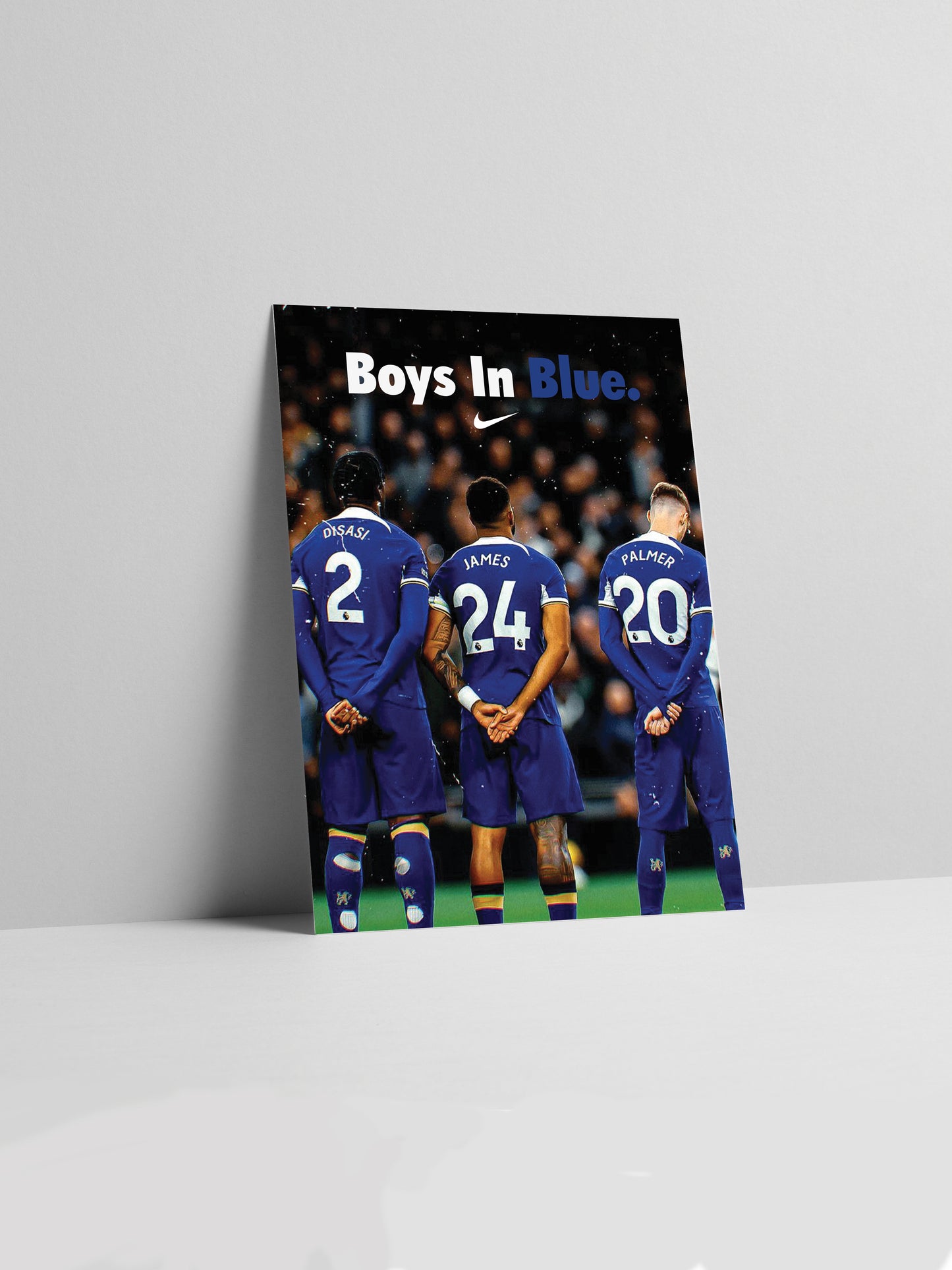 Axel Disasi, Reece James and Coler Palmer Poster Print