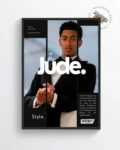 Affiche imprimée de Jude Bellingham