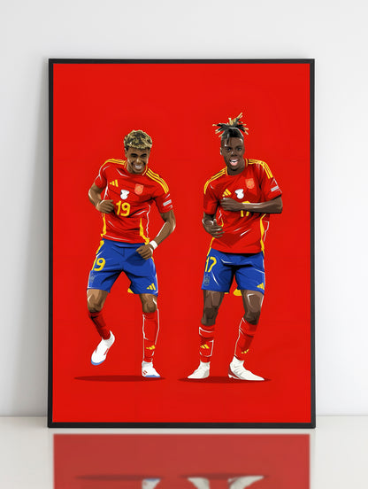 Affiche Lamine Yamal X Nico Williams 