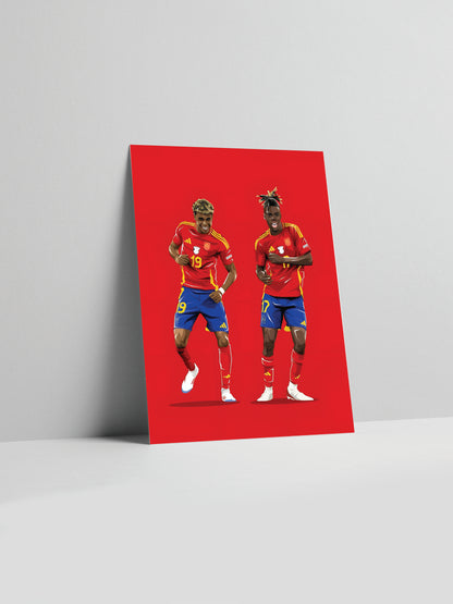 Affiche Lamine Yamal X Nico Williams 