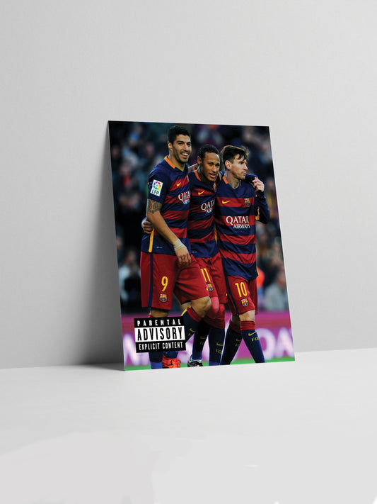 Messi, Suarez e Neymar Poster Stampa
