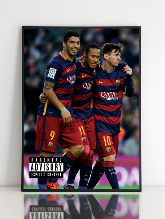 Messi, Suarez e Neymar Poster Stampa