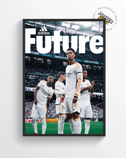Affiche de Jude Bellingham, Vinicius Junior, Valverde et Rodrygo