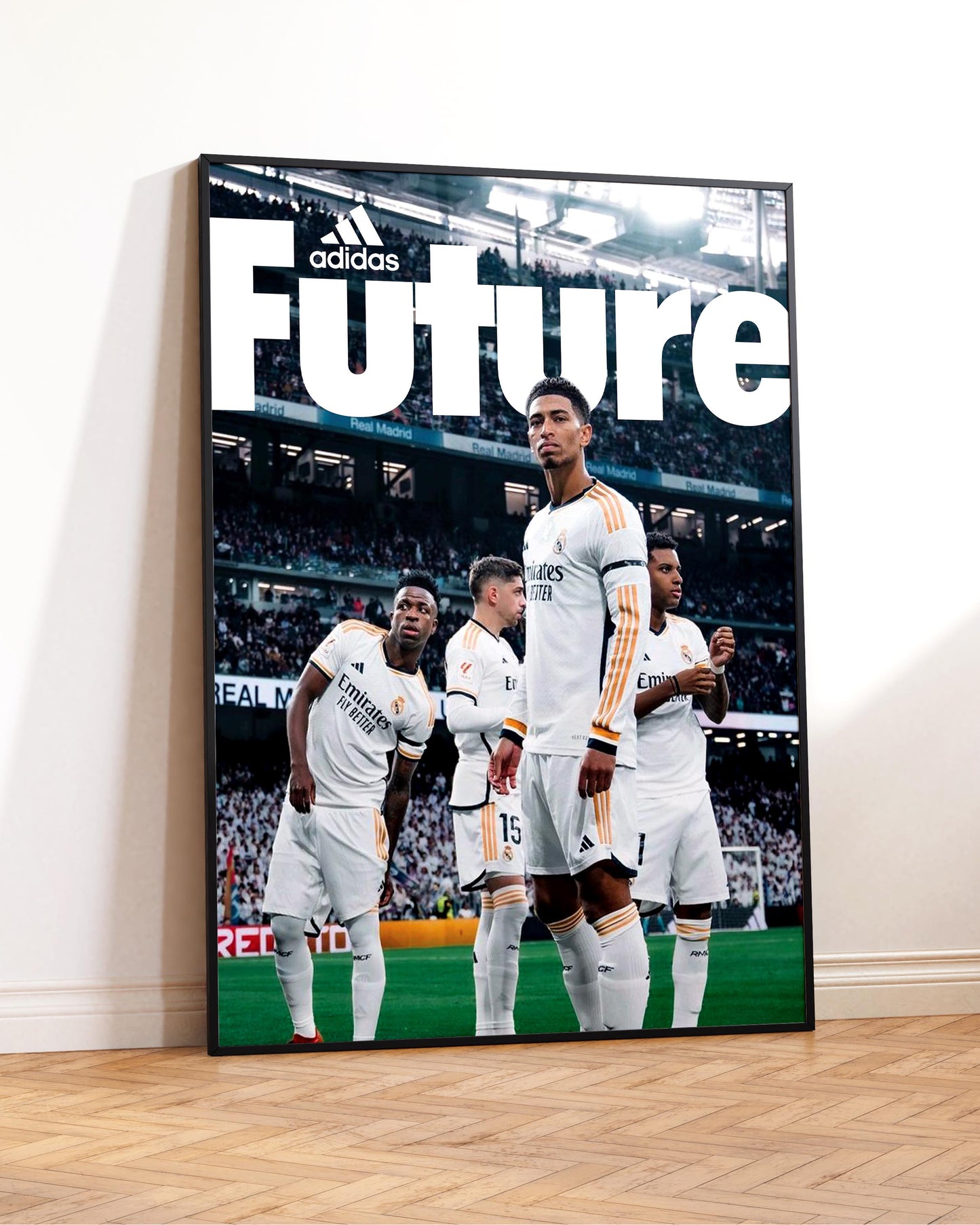 Affiche de Jude Bellingham, Vinicius Junior, Valverde et Rodrygo