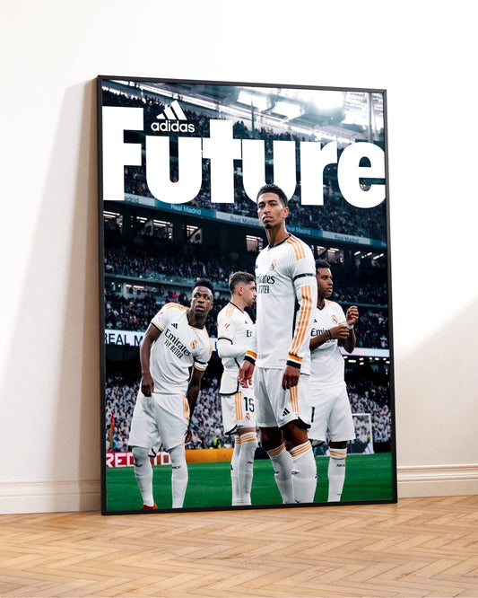 Jude Bellingham, Vinicius Junior, Valverde, and Rodrygo Poster Print