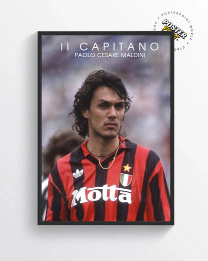 Affiche imprimée de Paolo Maldini 