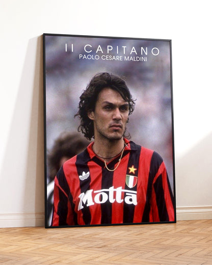 Affiche imprimée de Paolo Maldini 