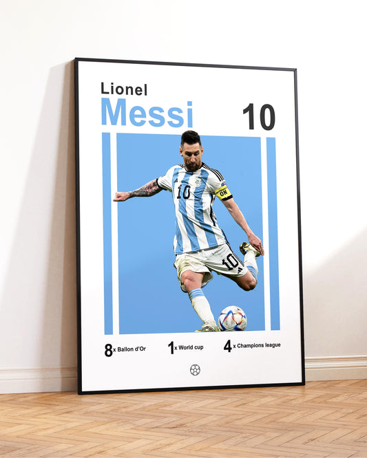 Affiche imprimée Messi