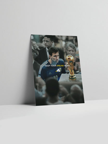 Affiche imprimée Messi