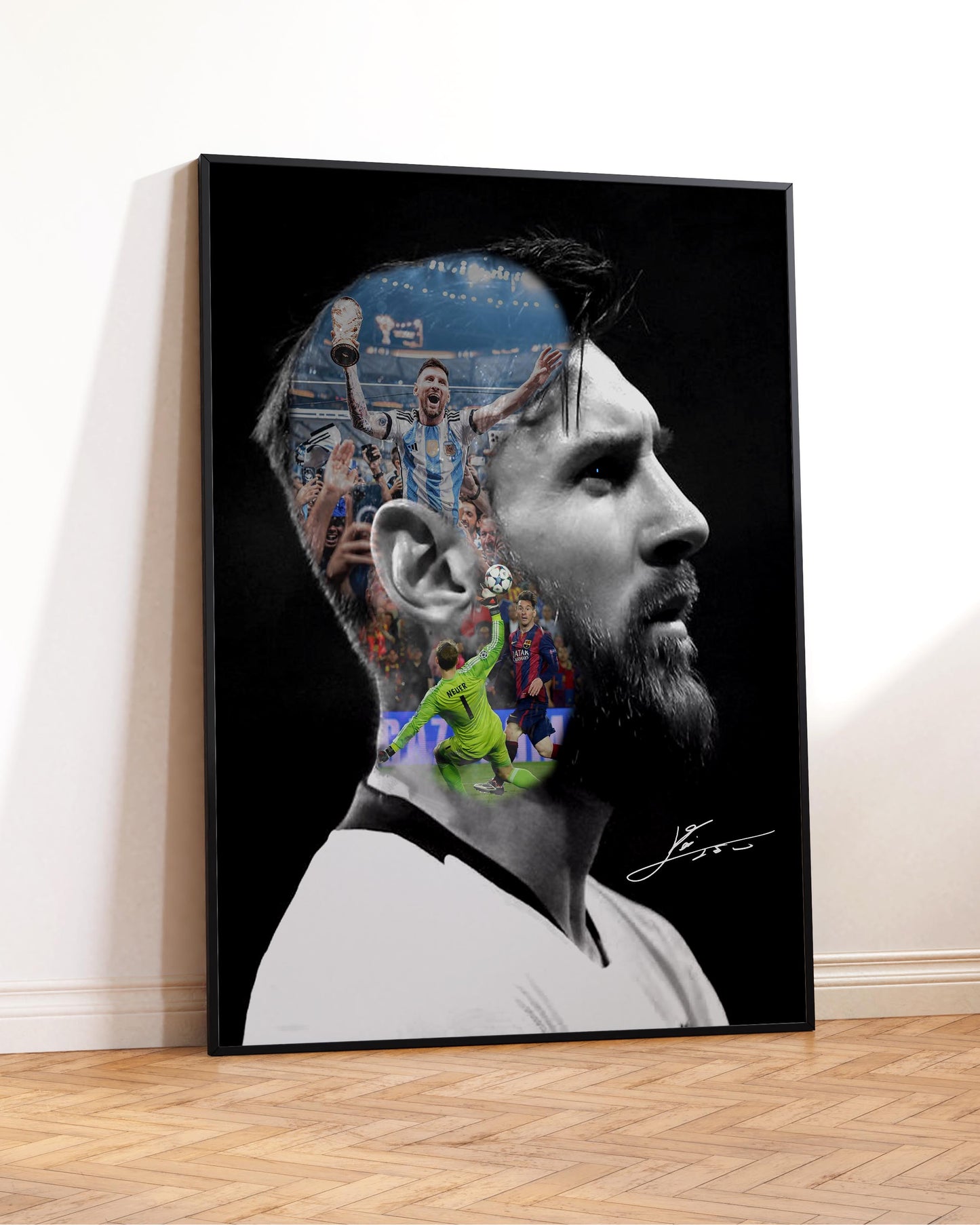 Affiche imprimée Messi