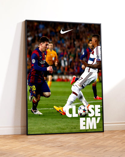 Affiche imprimée Messi