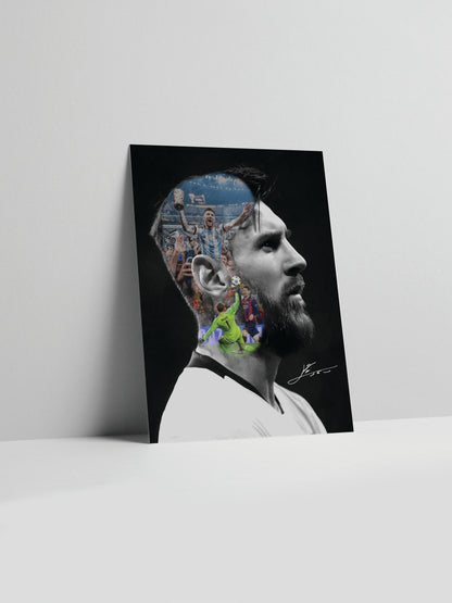 Affiche imprimée Messi