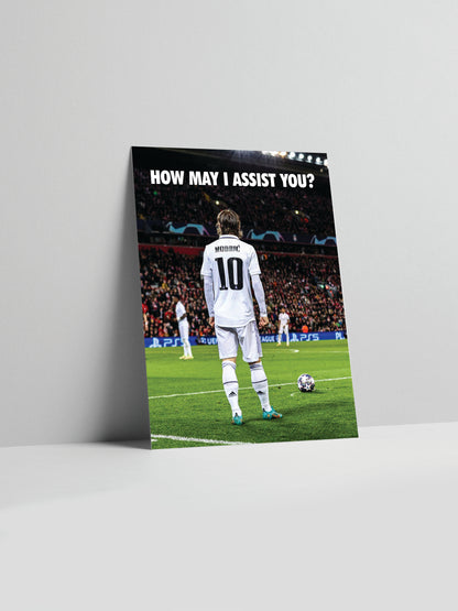 Affiche imprimée de Luka Modrić 