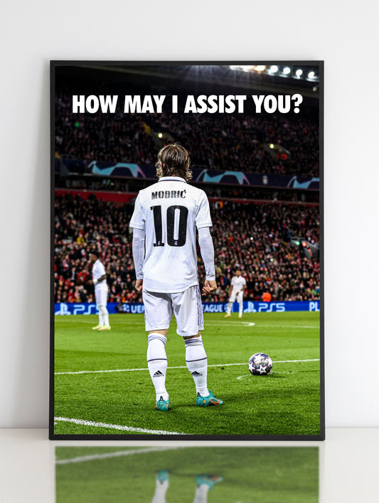 Affiche imprimée de Luka Modrić 