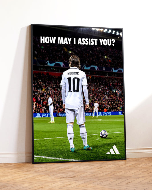 Affiche imprimée de Luka Modrić 