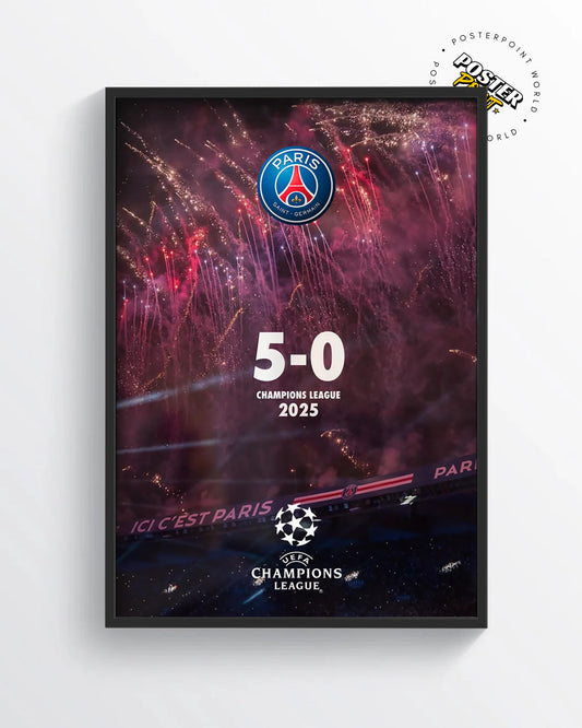 PSG Champions League 24/25 Final Poster Print
