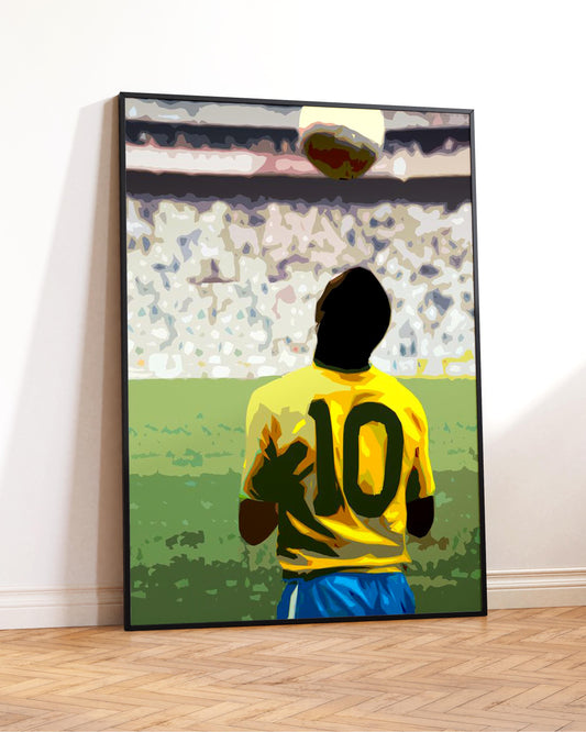 Affiche imprimée de Pelé 