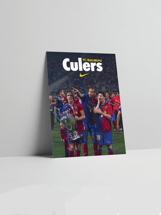 Stampa poster di Messi, Thierry Henry e Puyol