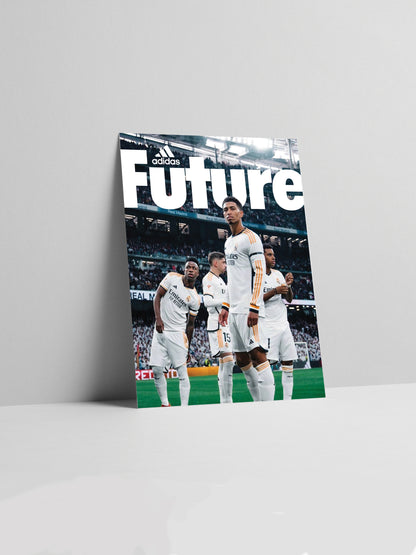 Affiche de Jude Bellingham, Vinicius Junior, Valverde et Rodrygo