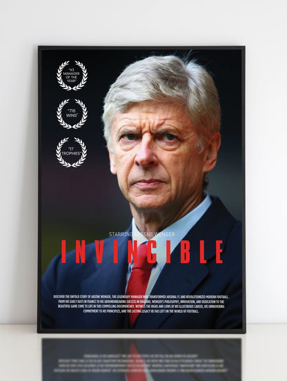 Affiche imprimée d'Arsène Wenger