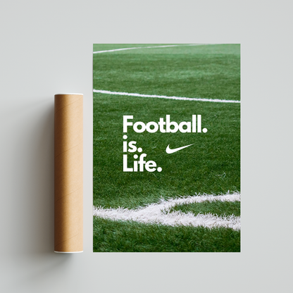 Football Is Life Poster Print
