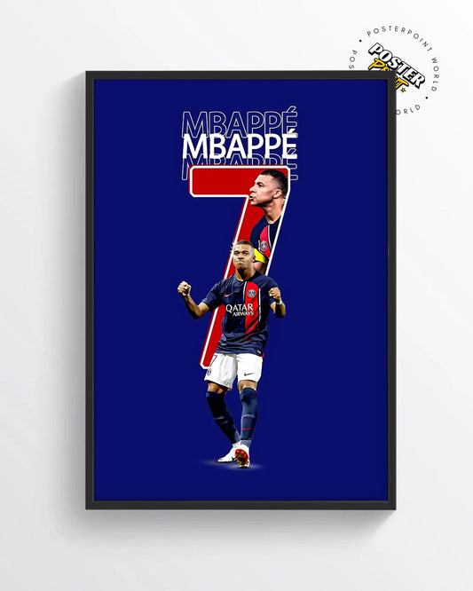 Kylian Mbappe Poster Print