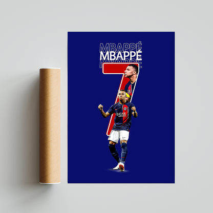 Kylian Mbappe Poster Print