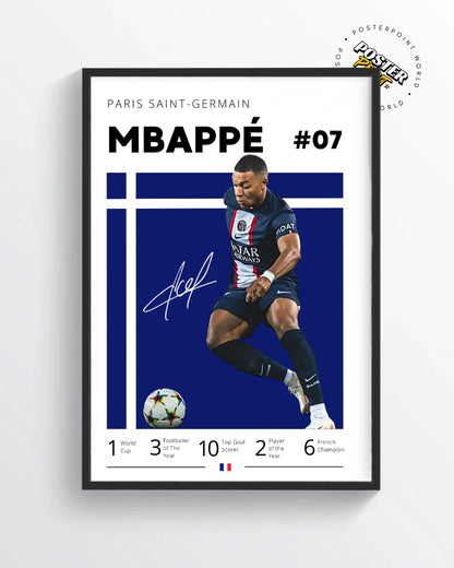 Kylian Mbappe Poster Print
