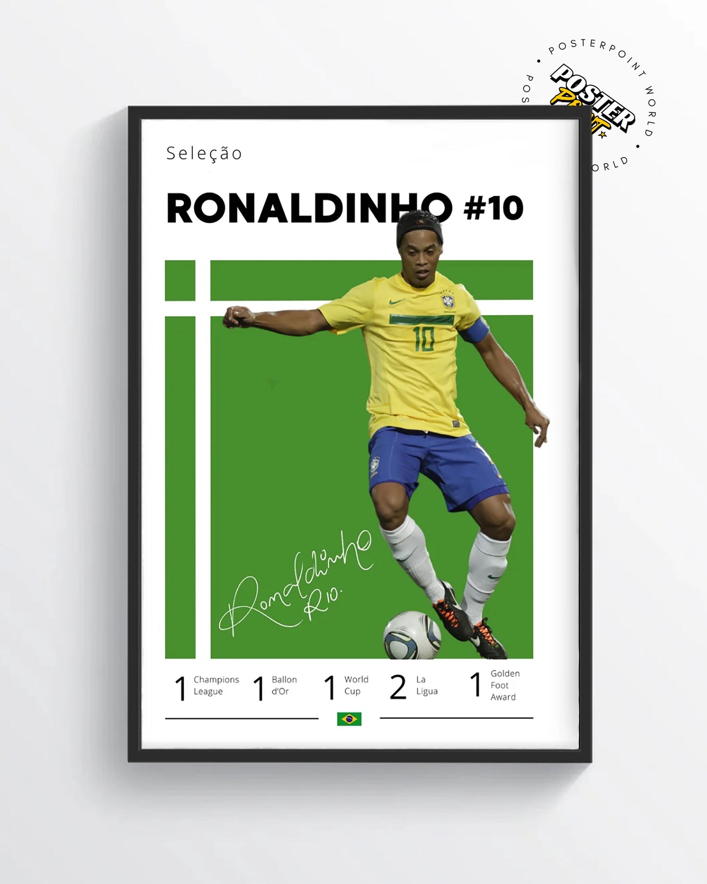 Ronaldinho Poster Print