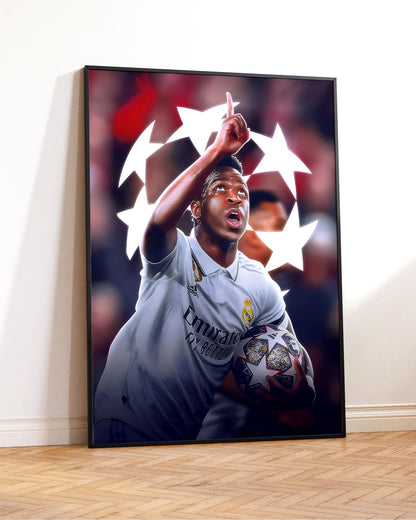 Affiche imprimée de Vinicius Jr.